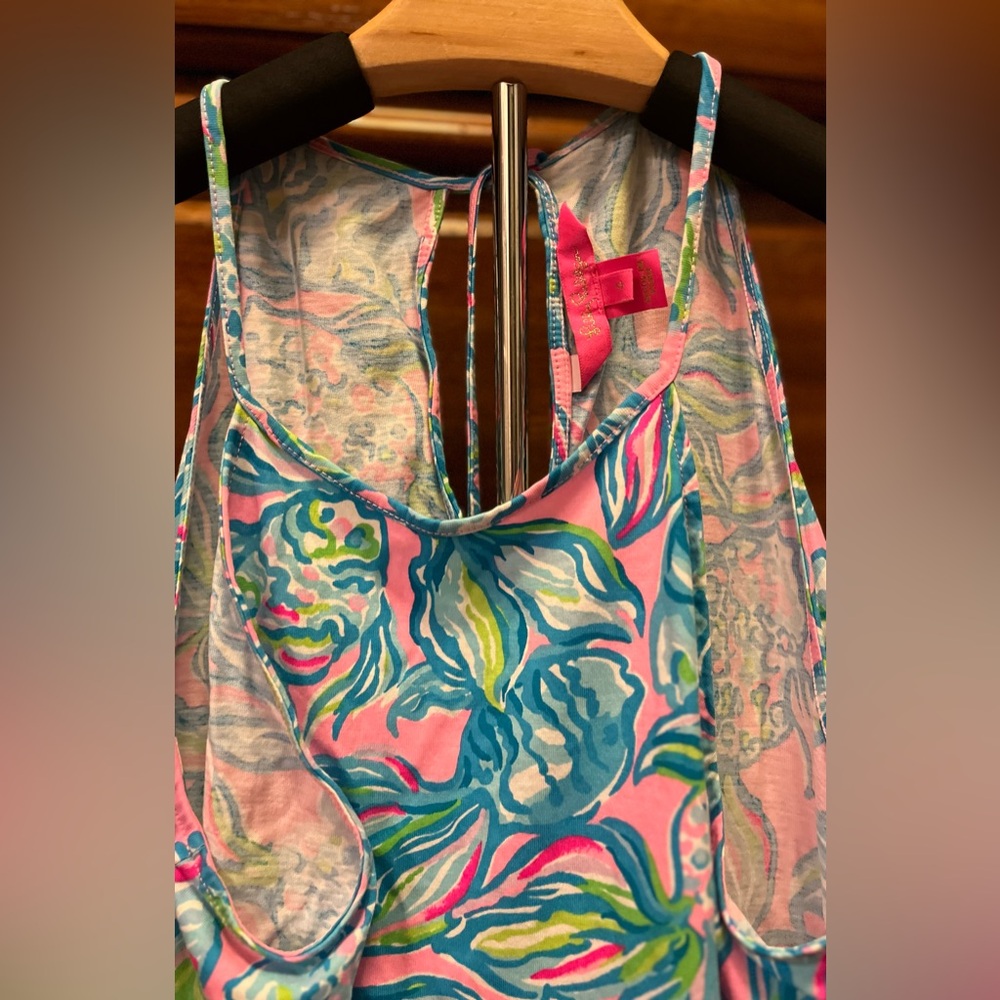 Lilly Pulitzer Pink and Blue Mini Dress - Picture 4 of 4